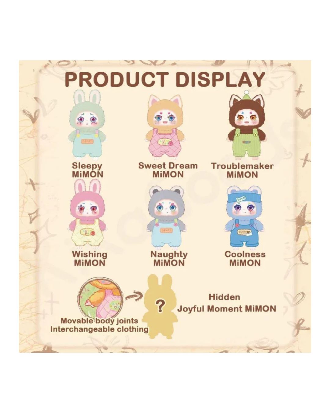 Kimmon Mimon Collectible Mystery Box Plush