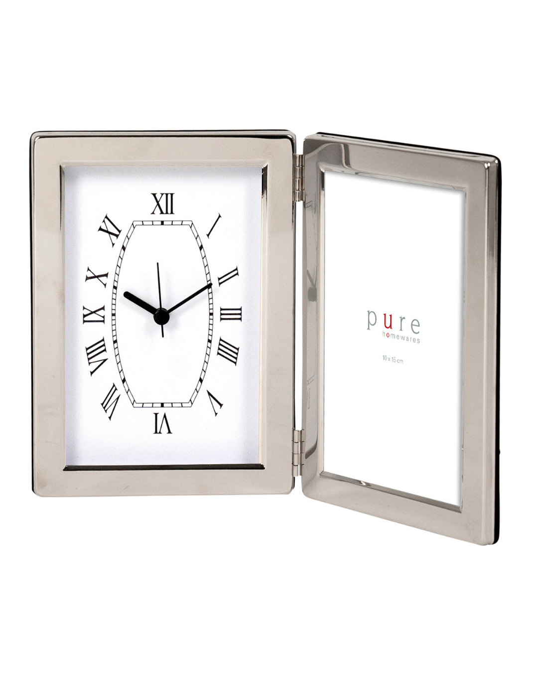 Paquin Metal Silver Clock Frame 18 × 13