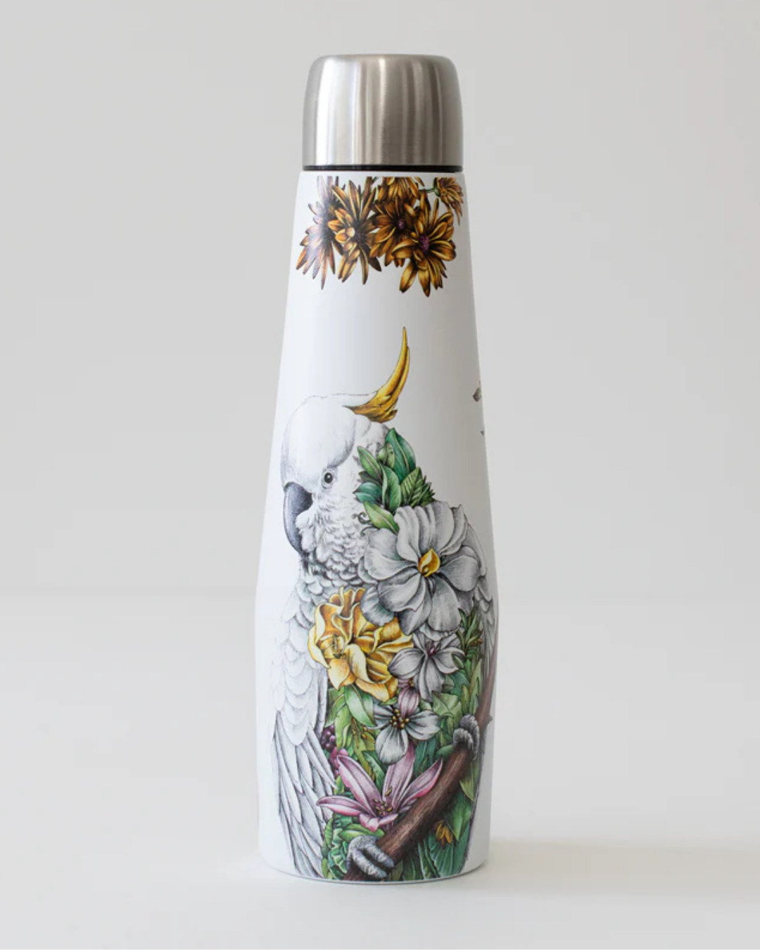 Sulphur-crested Cockatoo Double Wall Insulated Drink Bottle