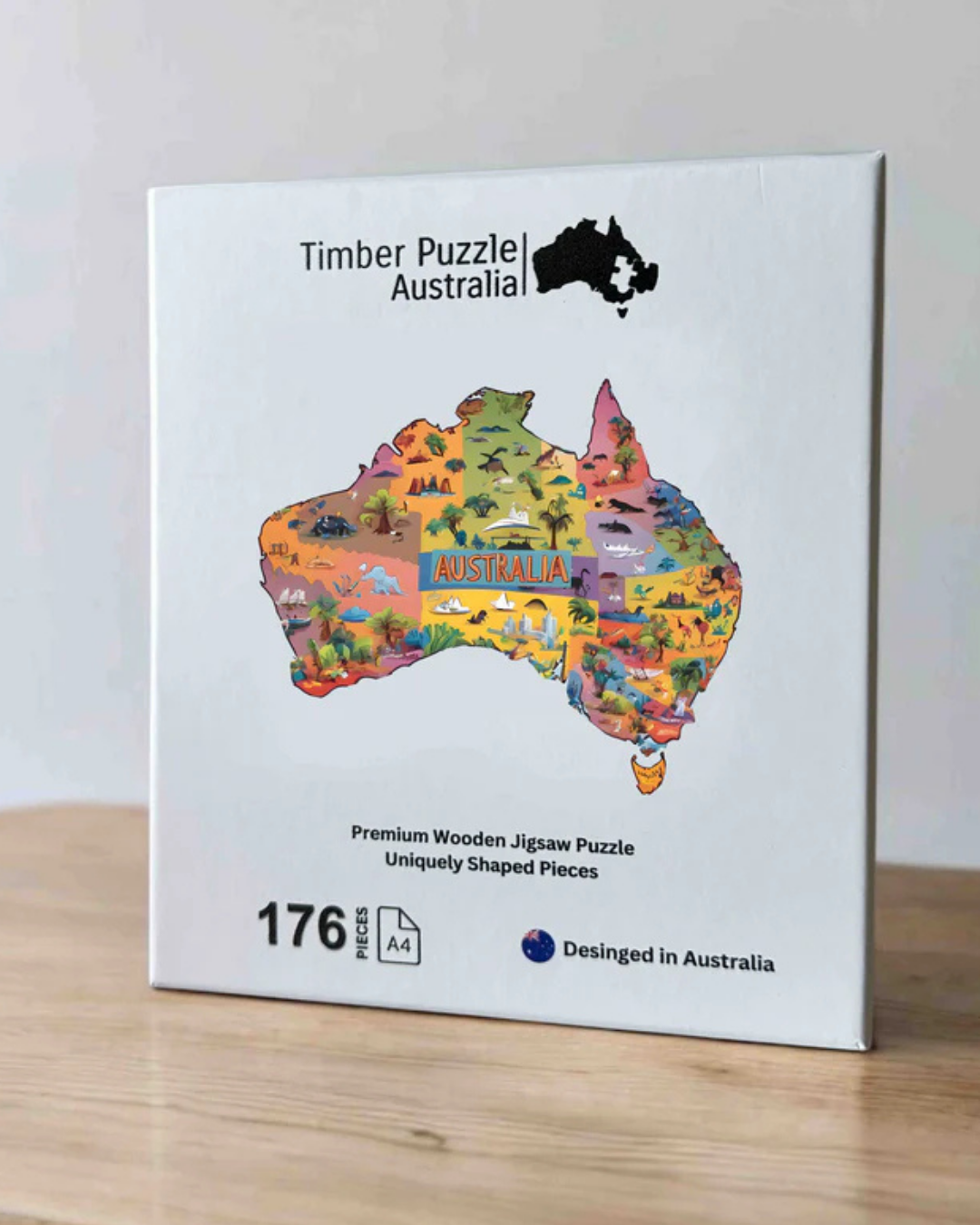 Australian Map Wooden Puzzle
