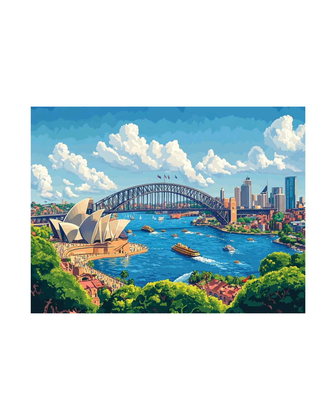 Iconic Sydney Wooden Puzzle