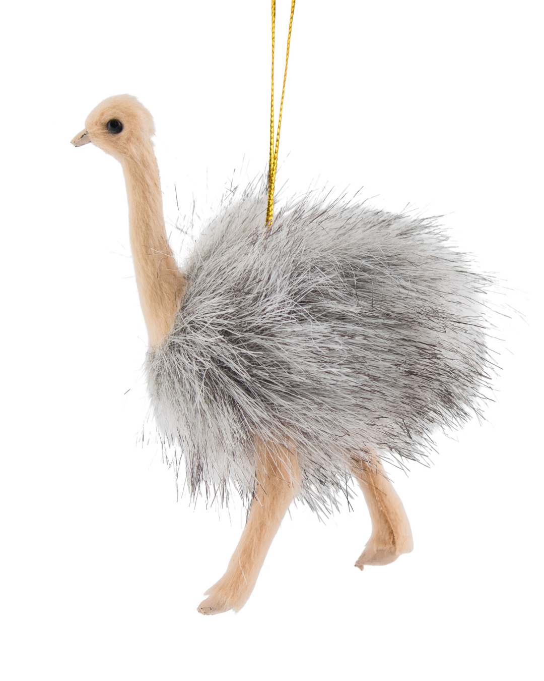 Faux Fur Hanging Emu Decoration