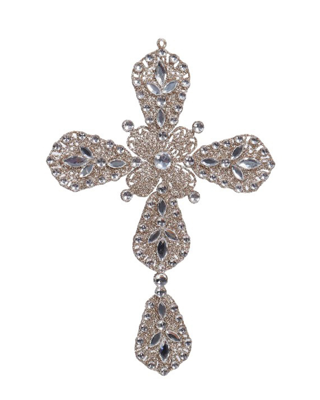 Champagne Silver Cross Decoration