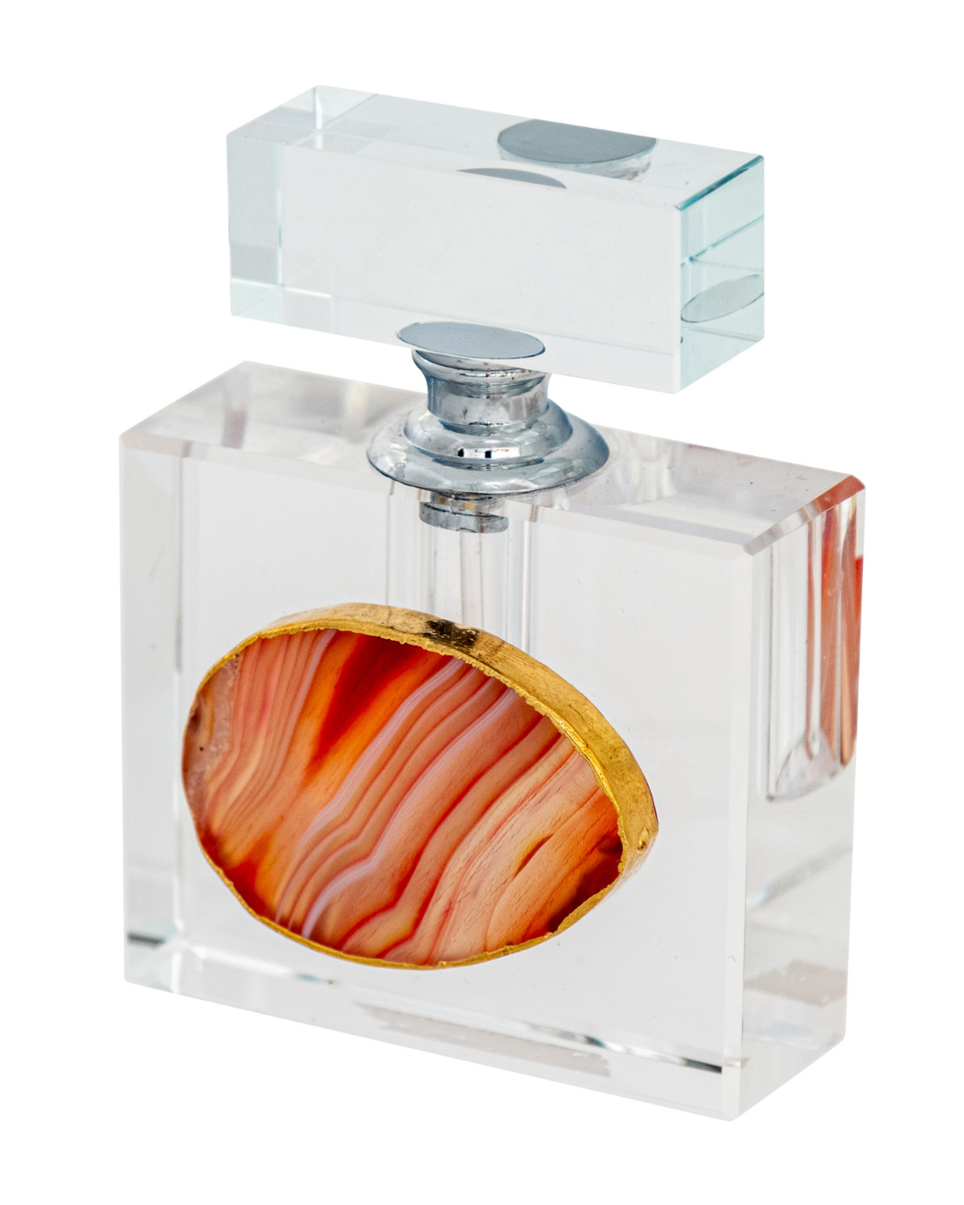 Sala Glass Square Perfume Bottle Blush