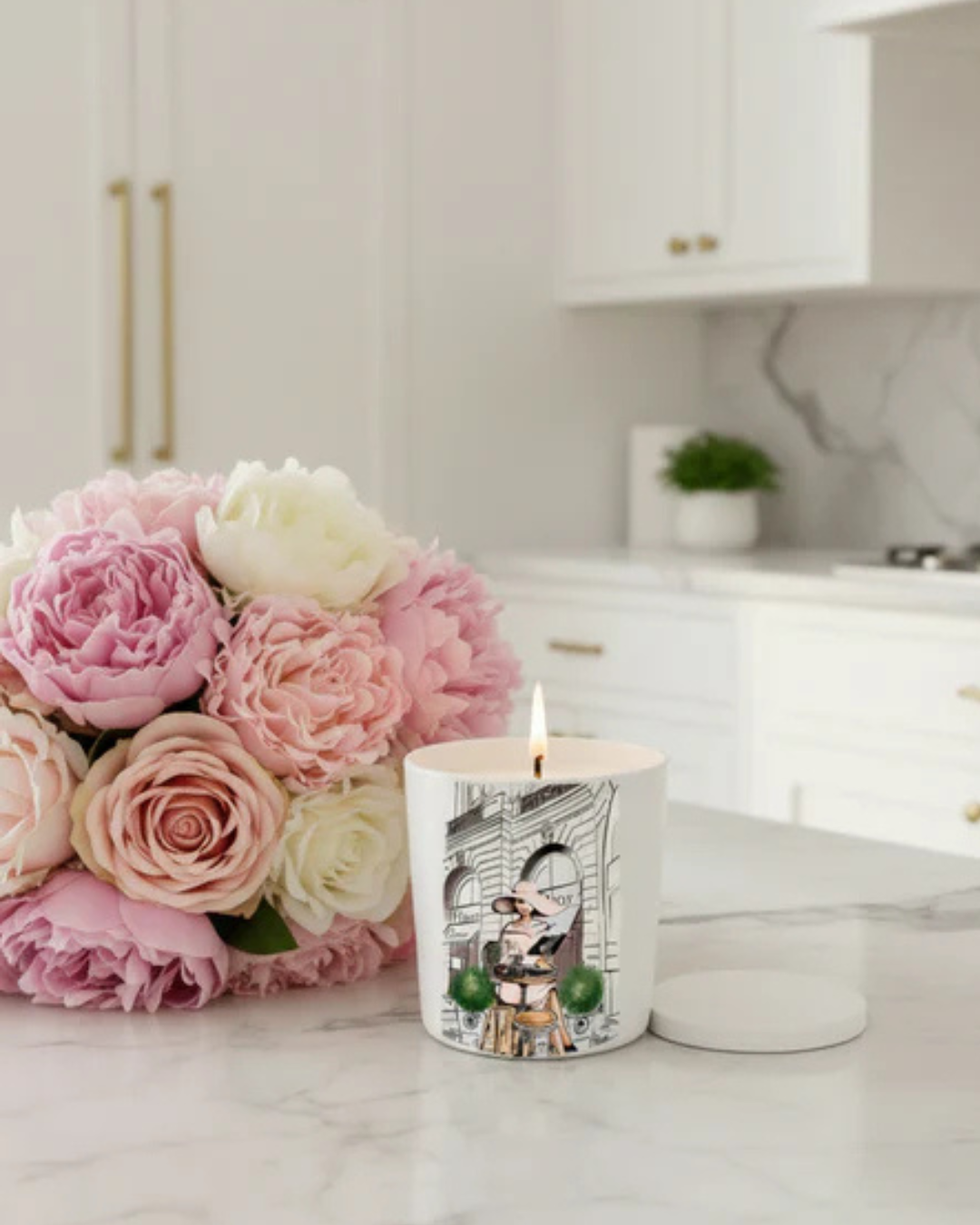 Luxury Coconut Soy Wax Candle - Cafe Dior