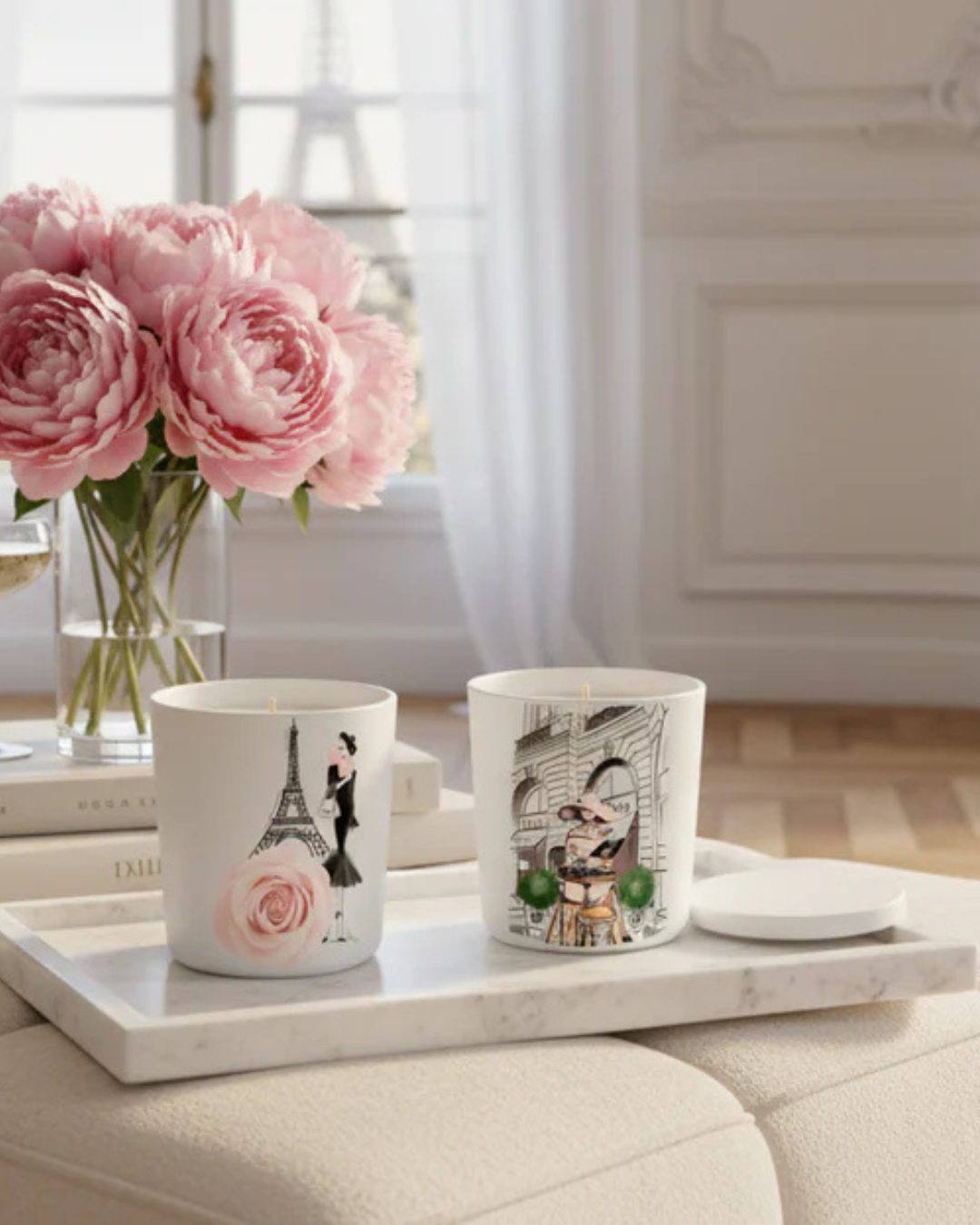 Luxury Coconut Soy Wax Candle - Lunch in Paris