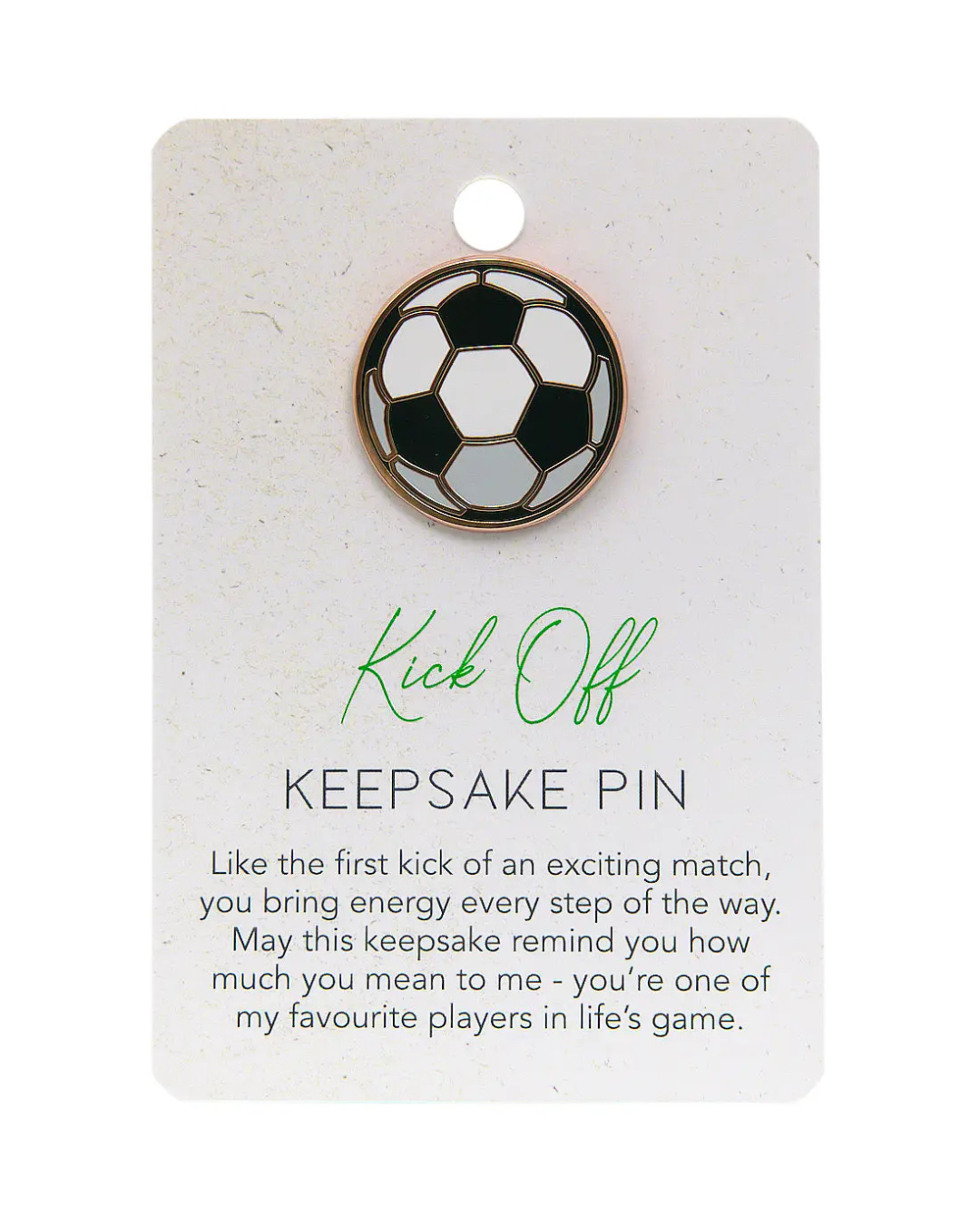 Champions Of Life Kick Off Keepsake Pin