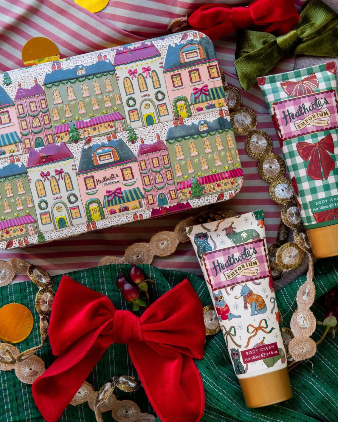 Heathcote's Emporium Festive Body Care Tin