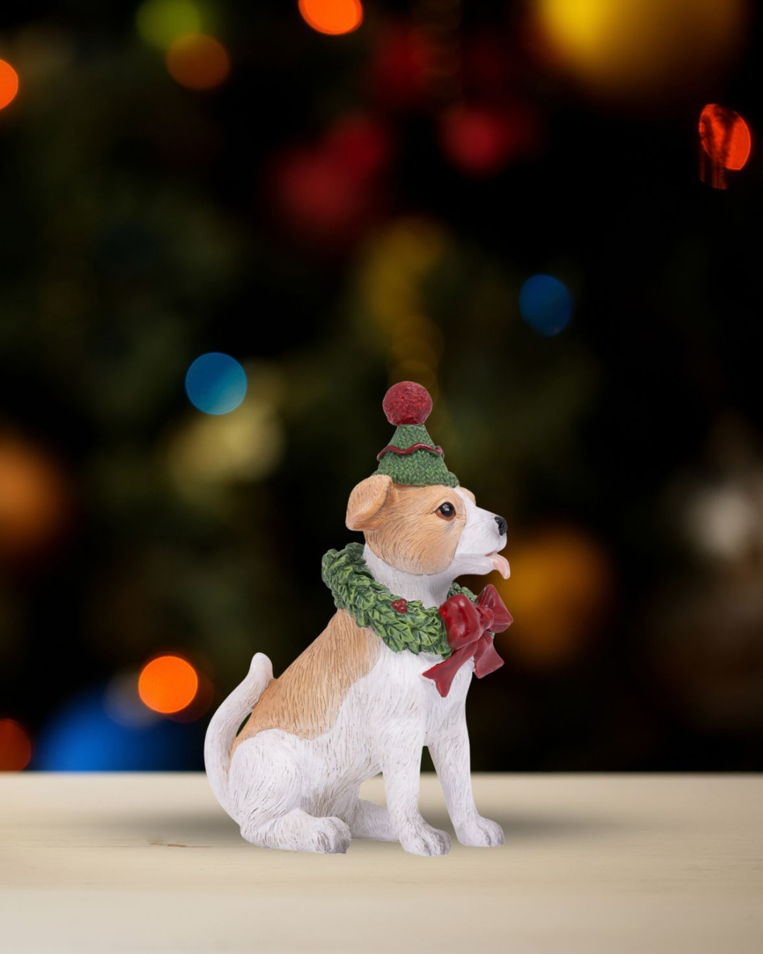 Christmas Beanie Dog Ornament