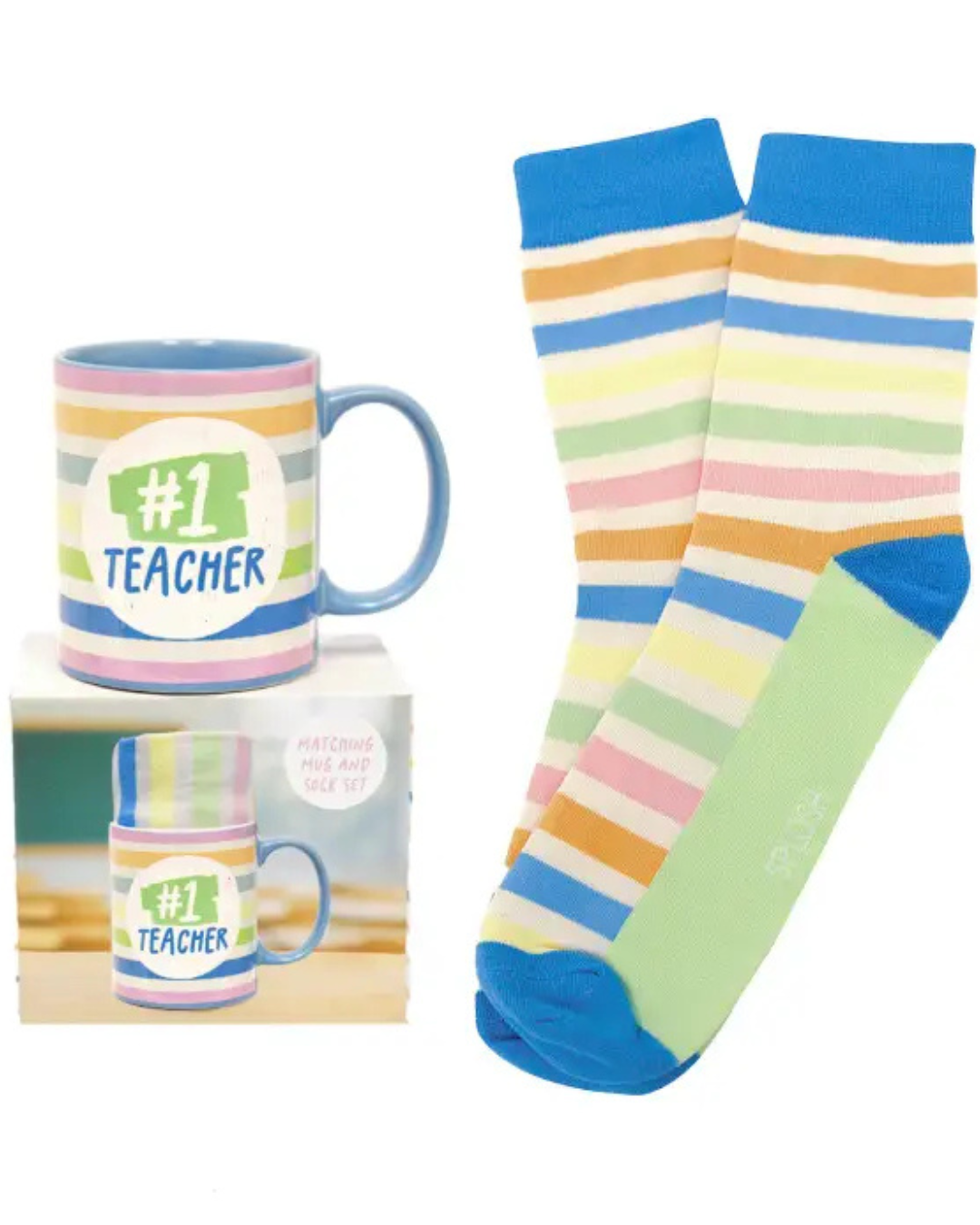 Teacher - #1 Mug & Sock Set