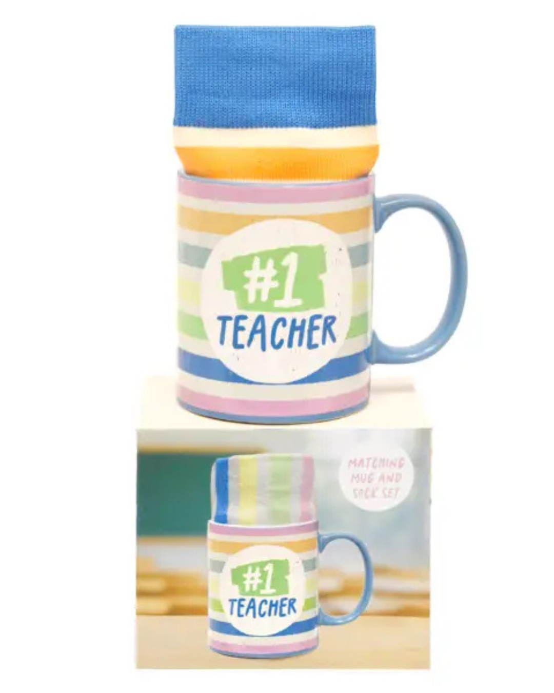 Teacher - #1 Mug & Sock Set