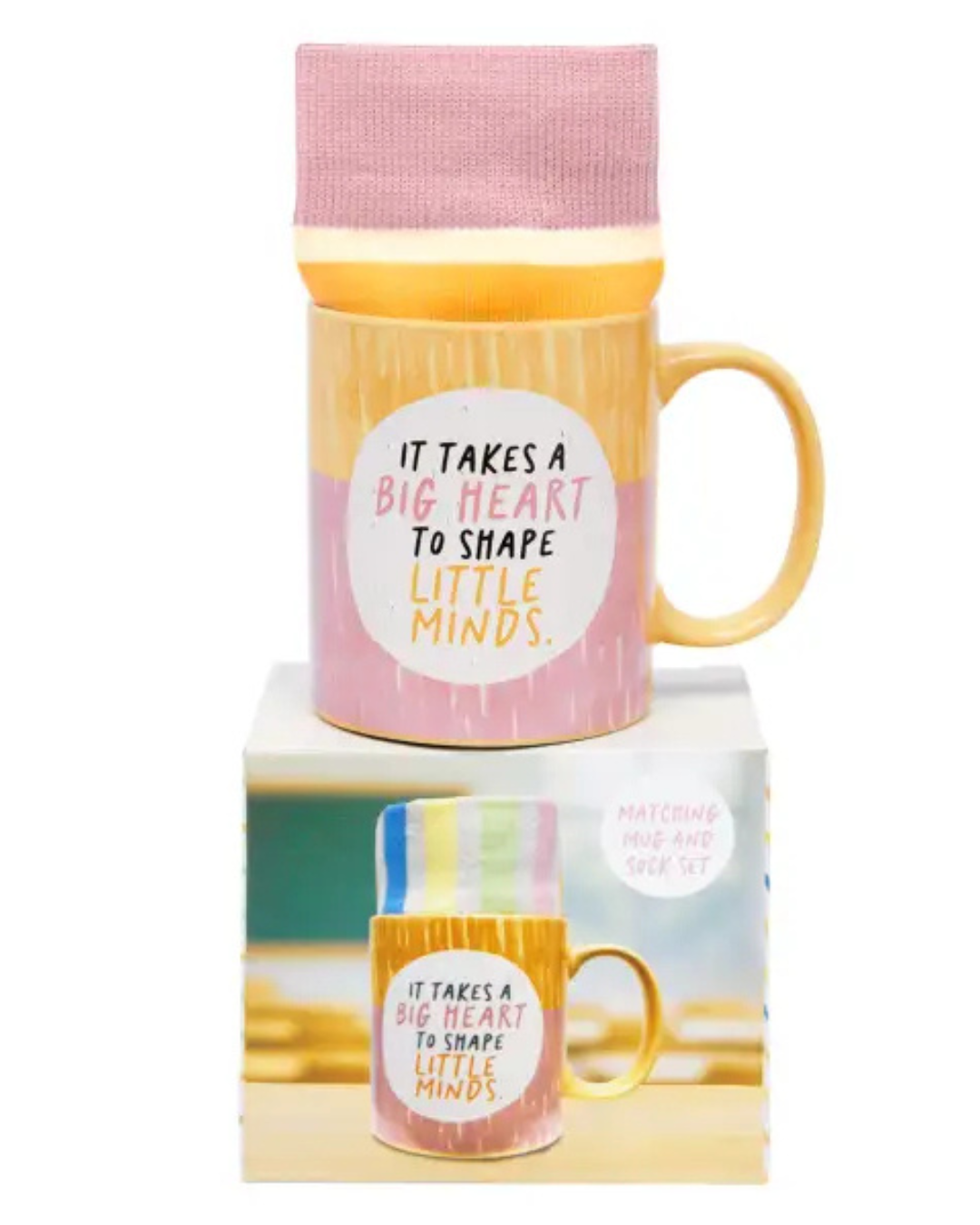 Teacher Big Heart - Mug & Sock Set