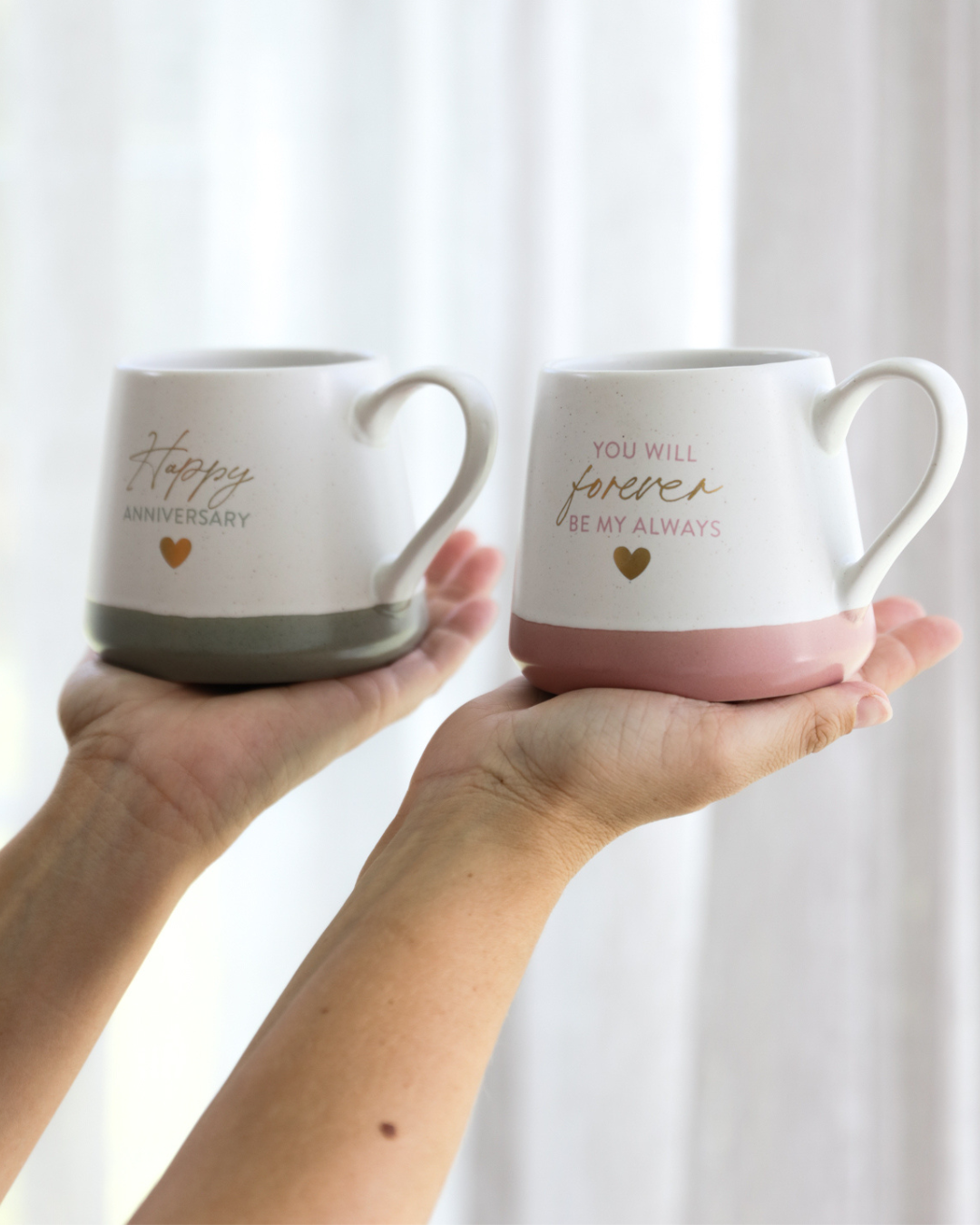 Wedding Anniversary Mug Set