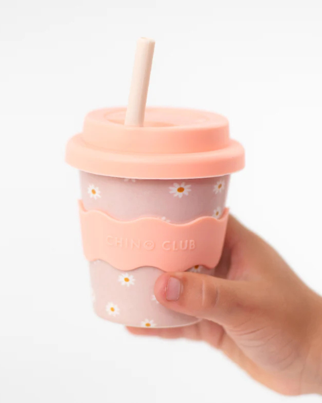 Pink Daisy Babychino Mini Cup