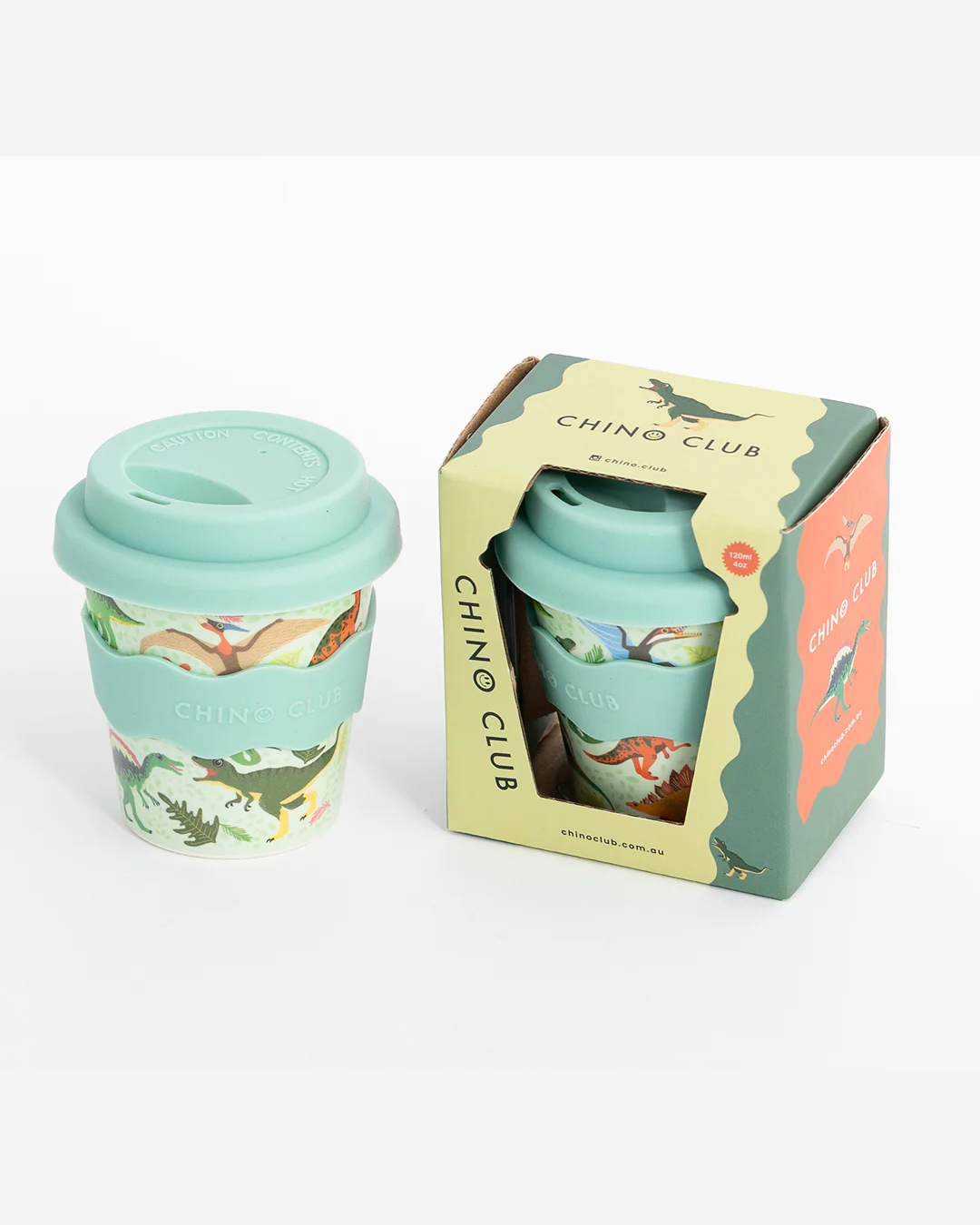 Green Dino Babychino Mini Cup