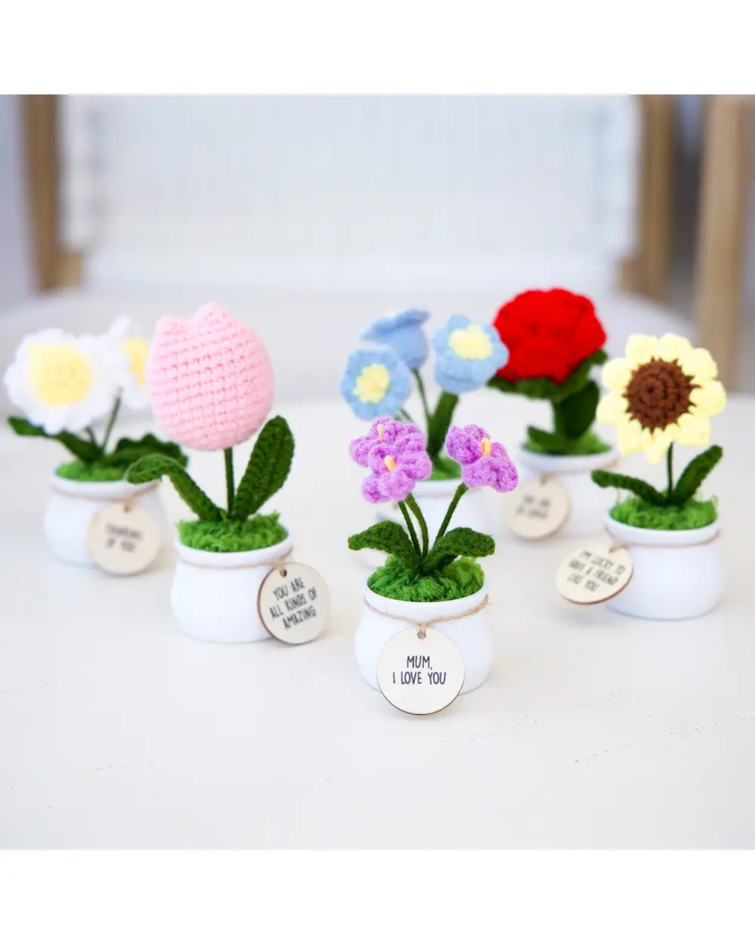 Assorted Crocheted Flowers