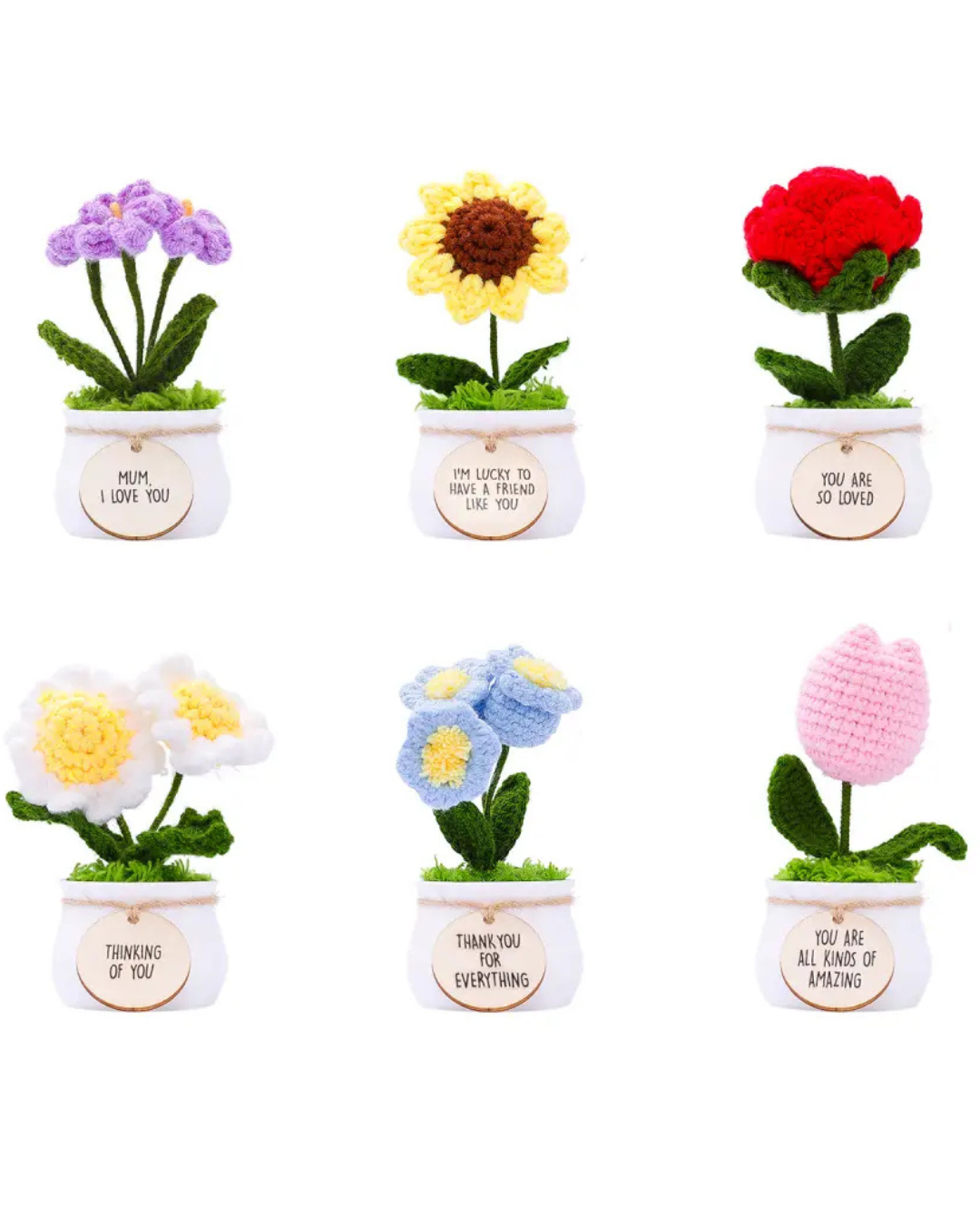 Assorted Crocheted Flowers