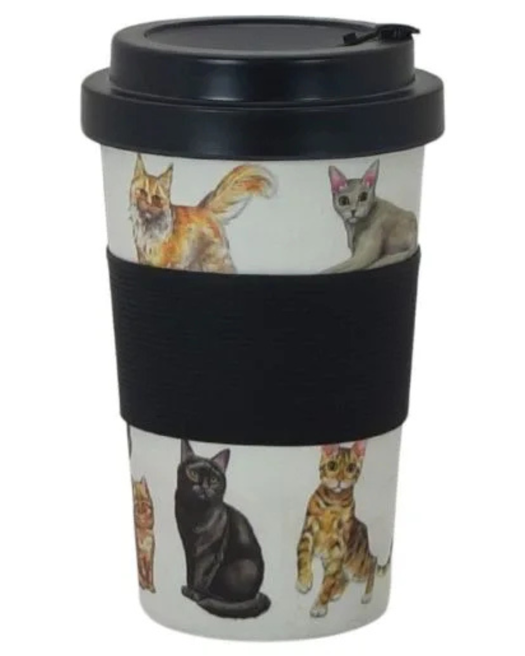 Bamboo Travel Mug - Cats