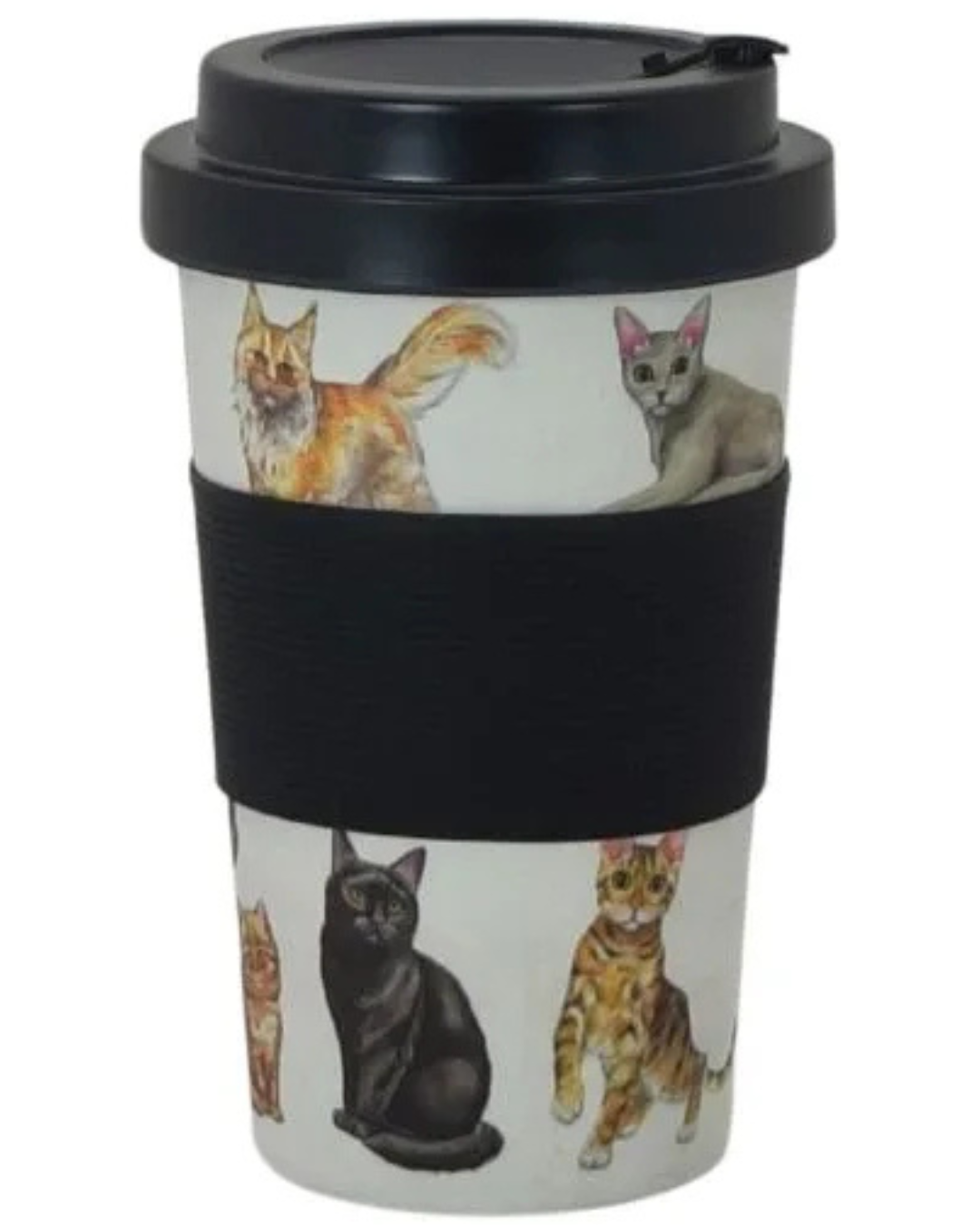 Bamboo Travel Mug - Cats