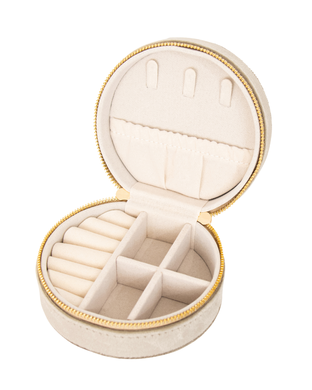 Nolita Champagne Velvet Jewel Box Round