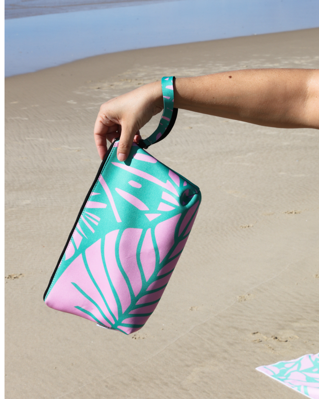 Beach Bliss Palms Neoprene Pouch