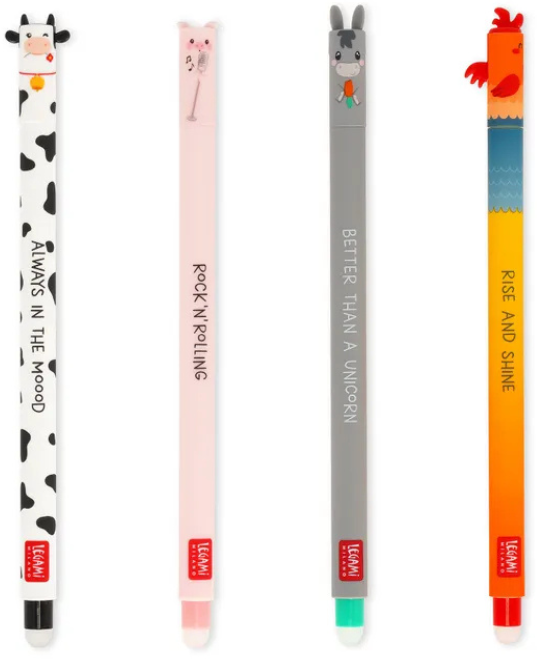 Set of 4 Erasable Gel Pens – Farm Sweet Farm