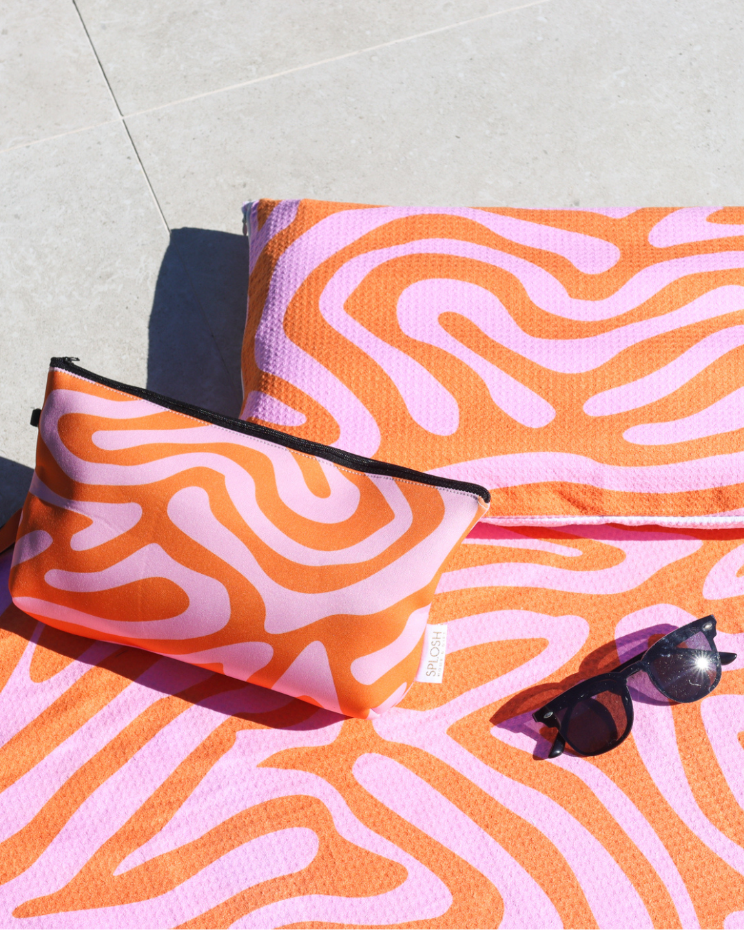 Beach Bliss Swirl Neoprene Pouch