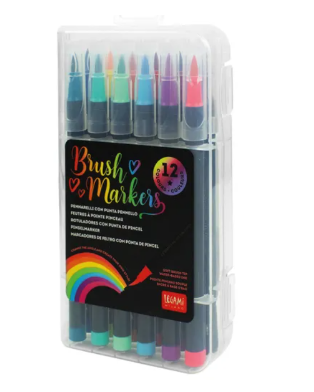 Set of 12 Brush Markers – Bright Tones