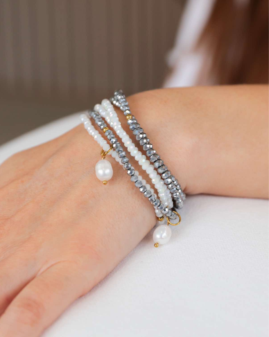 Silver Mist Crystal Wrap Jewellery