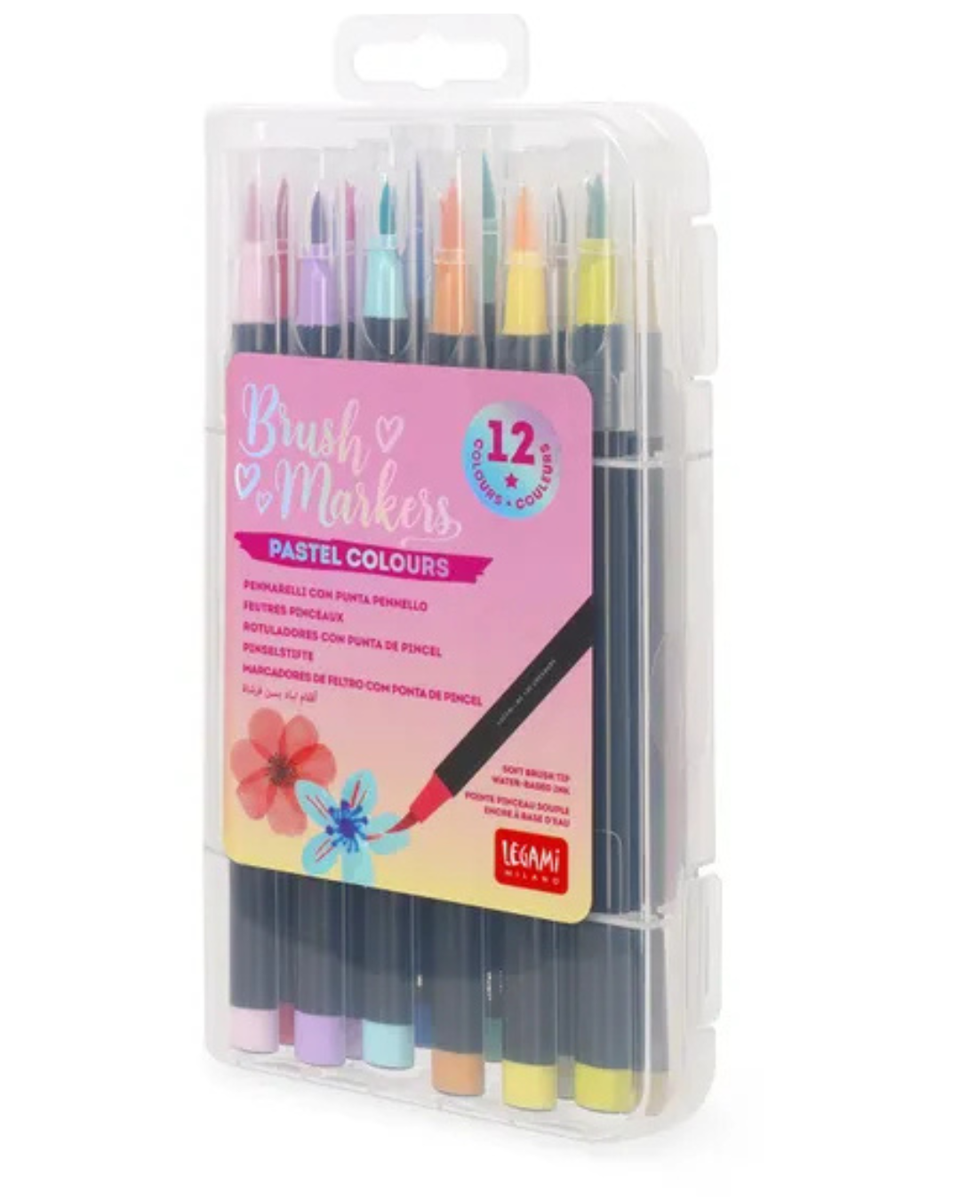 Set of 12 Brush Markers – Pastel Colours
