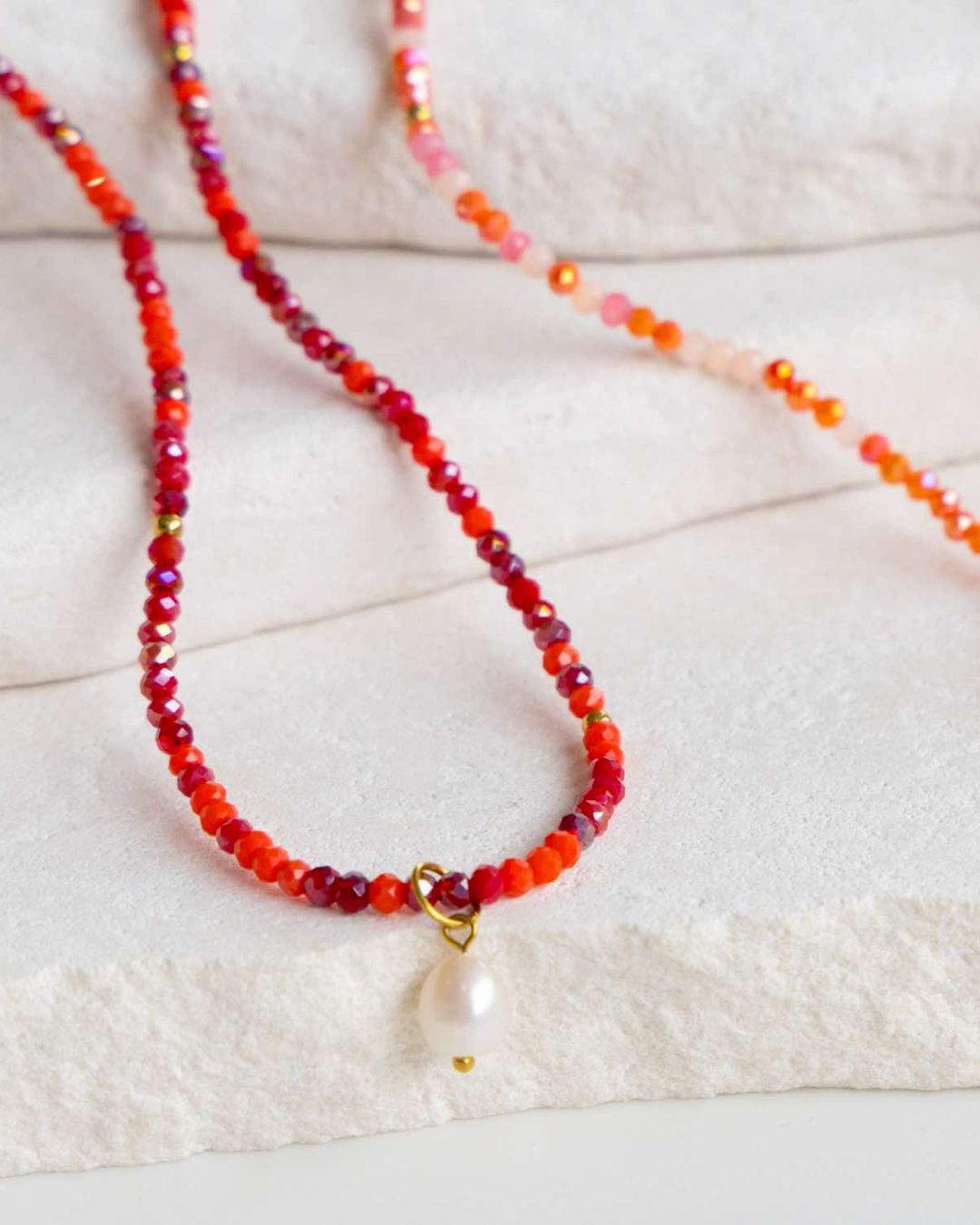 Crimson Flame Crystal Wrap Jewellery