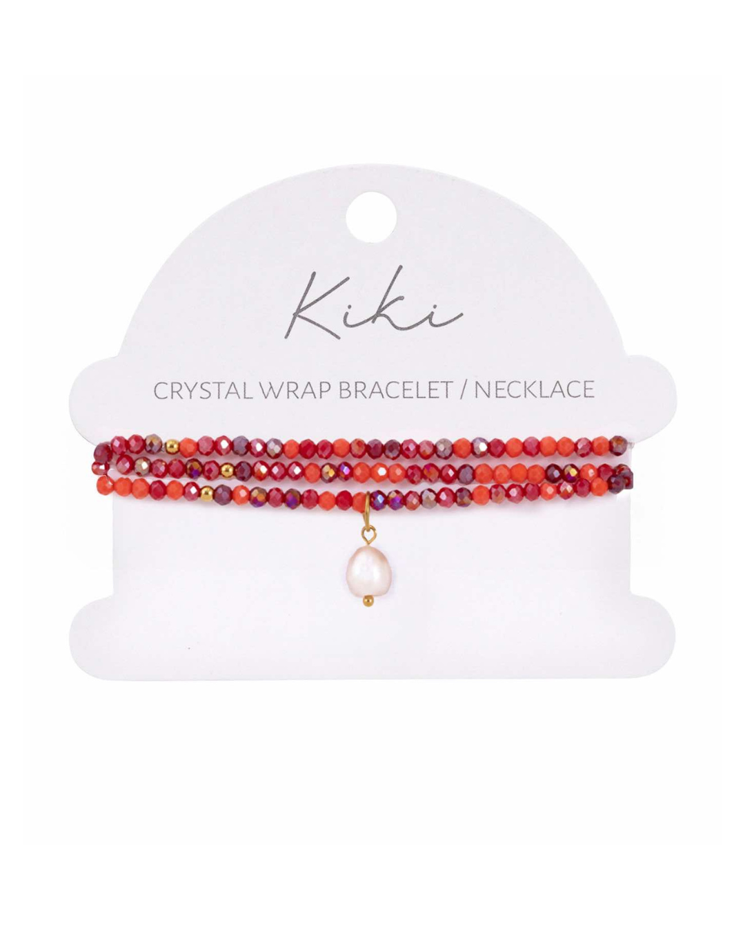 Crimson Flame Crystal Wrap Jewellery