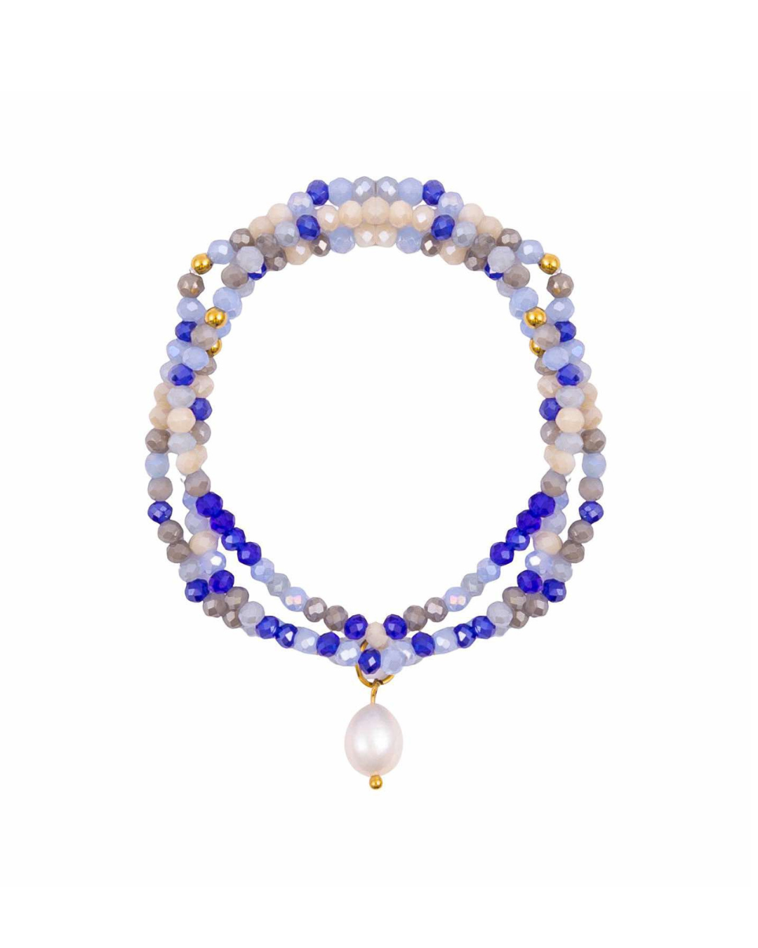 Azure Drift Crystal Wrap Jewellery
