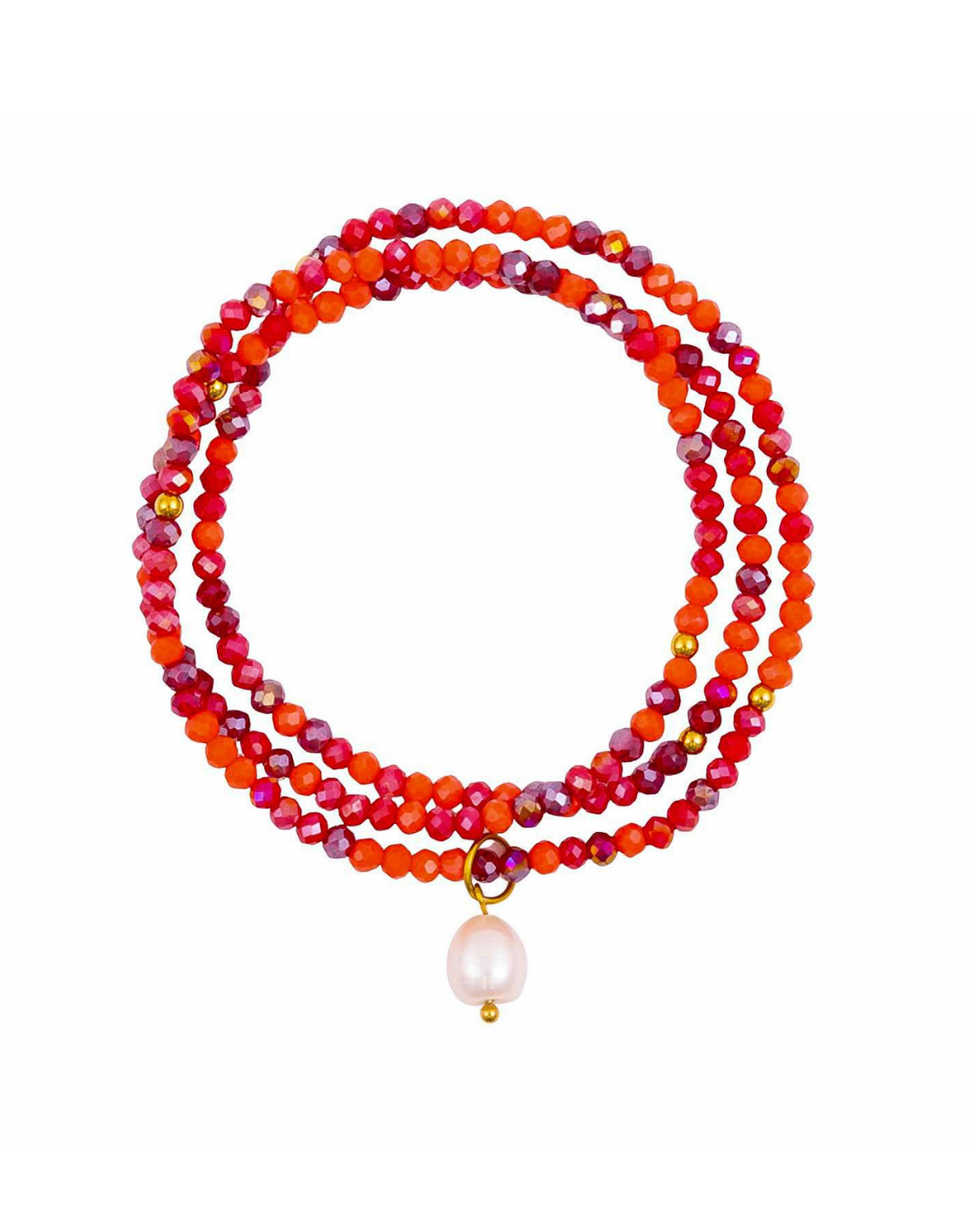 Crimson Flame Crystal Wrap Jewellery