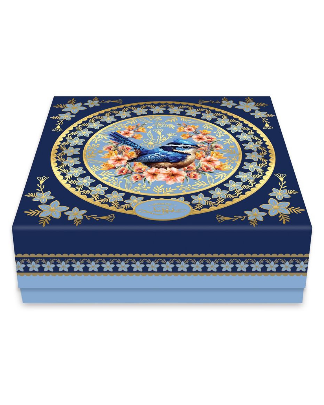 Ceramic Glam Jar - Blue Wrens