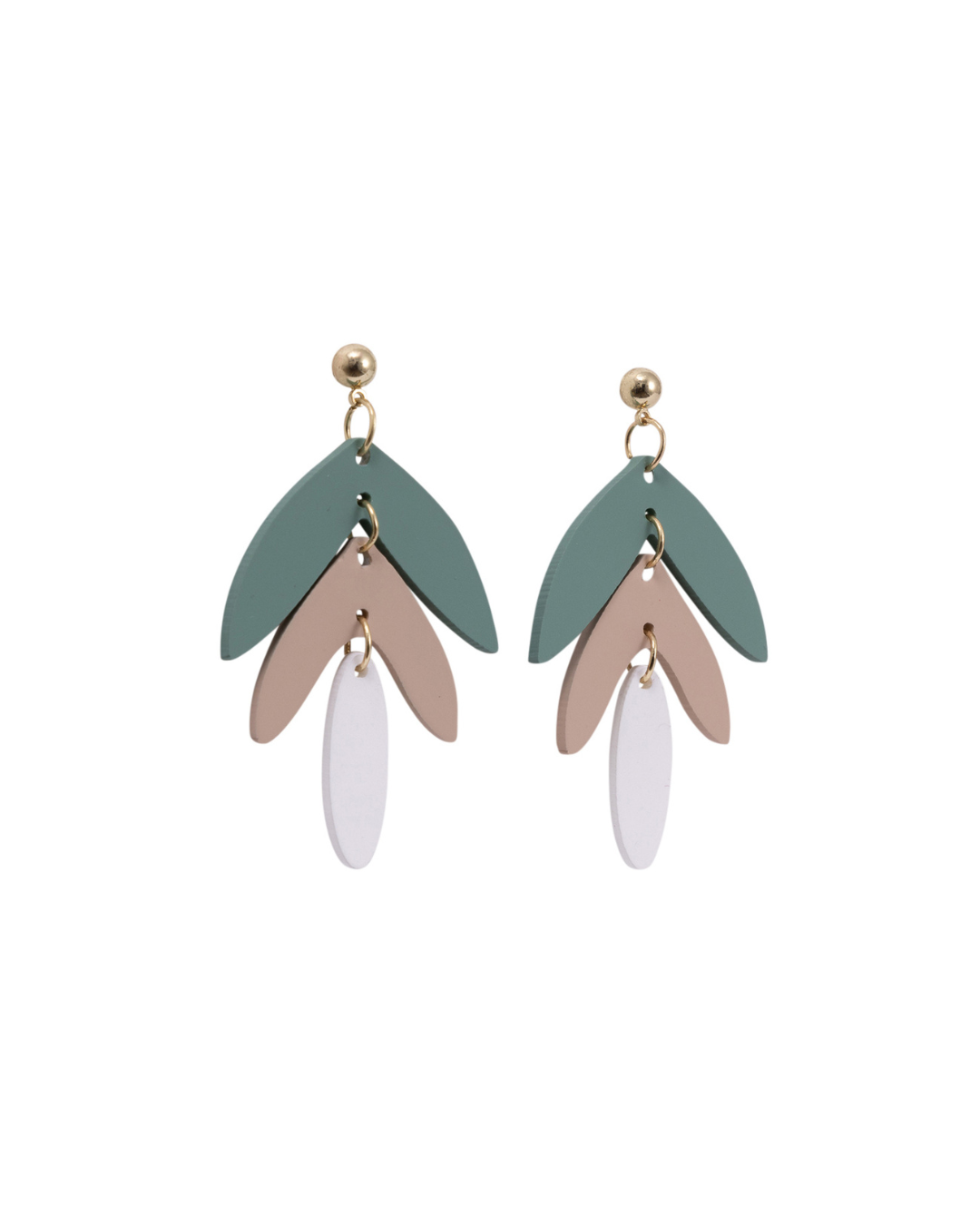 Green Leaves Earrings