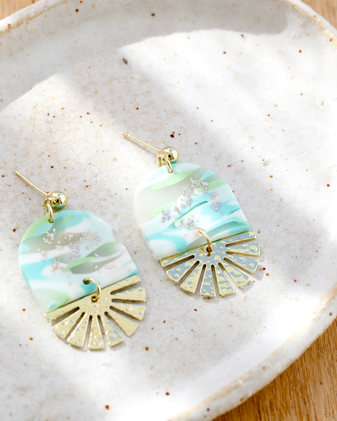 Aqua Shimmer Earrings