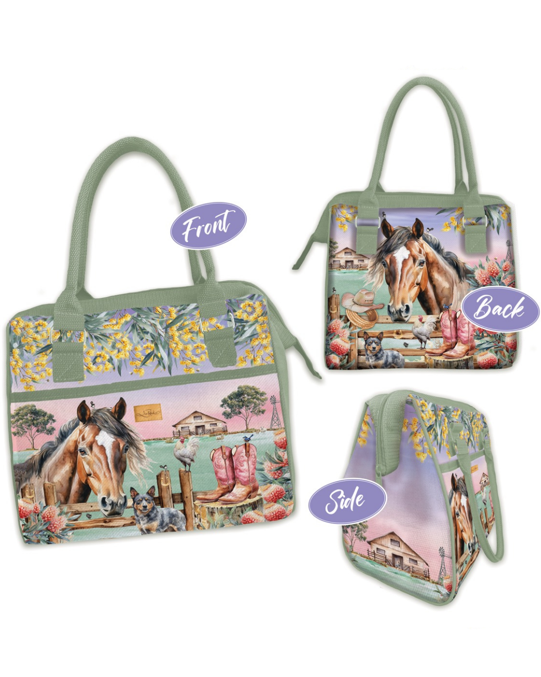 Lunch Tote Cooler Bag - Country Dusk
