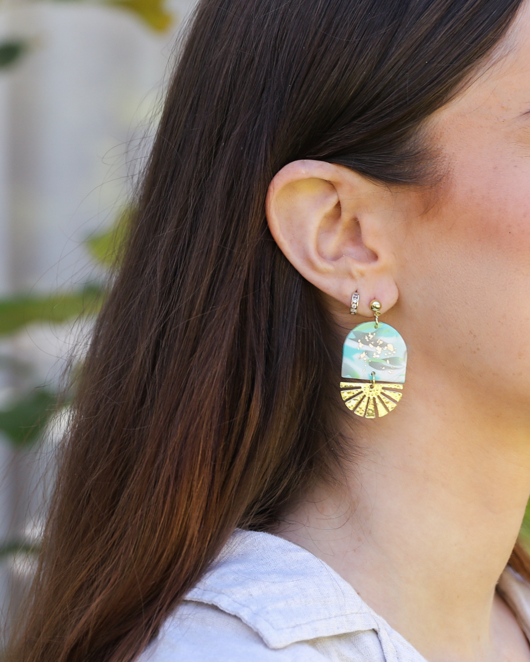 Aqua Shimmer Earrings