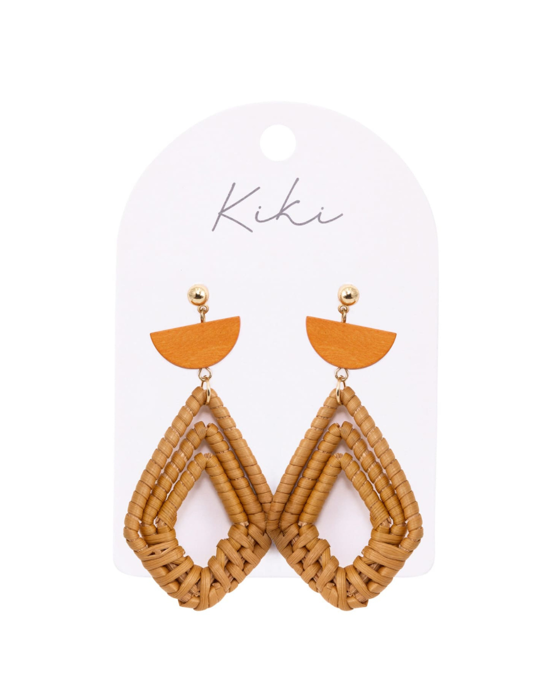 Boho Rattan Earrings