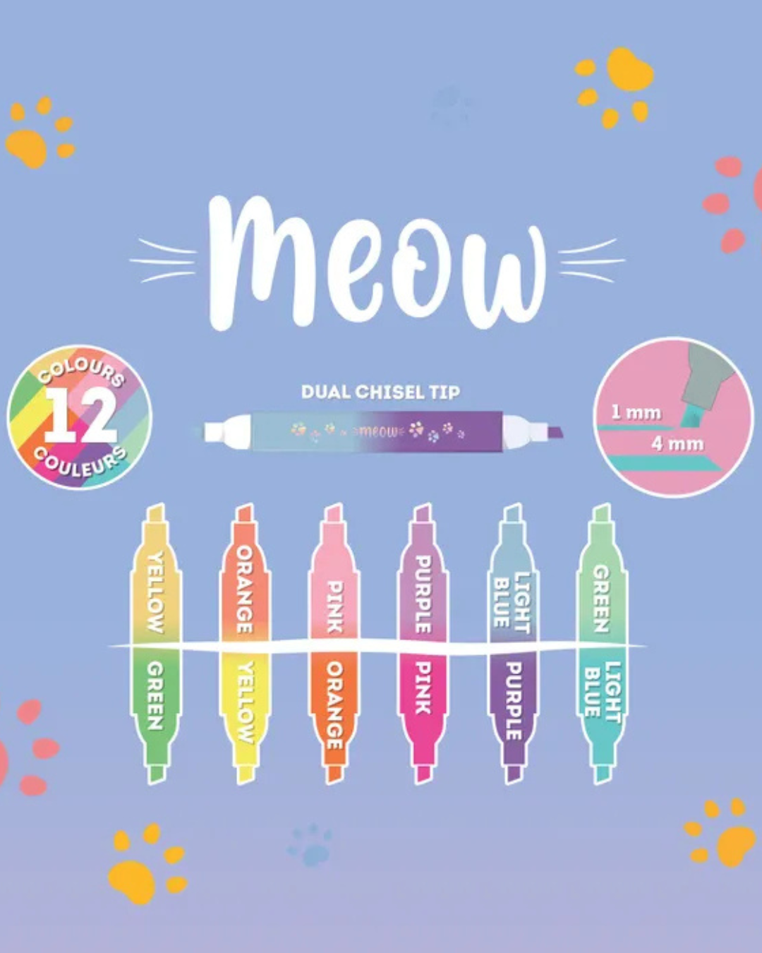 Dual Tip Pastel Highlighters