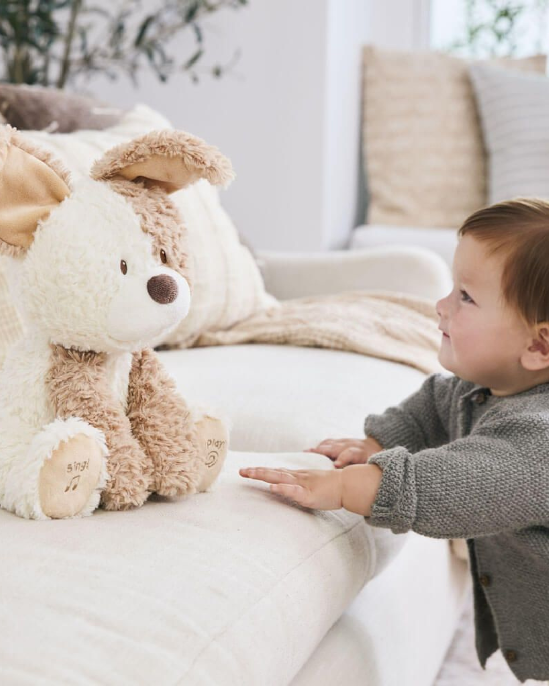 Animated Peeki The Puppy Plush Toy
