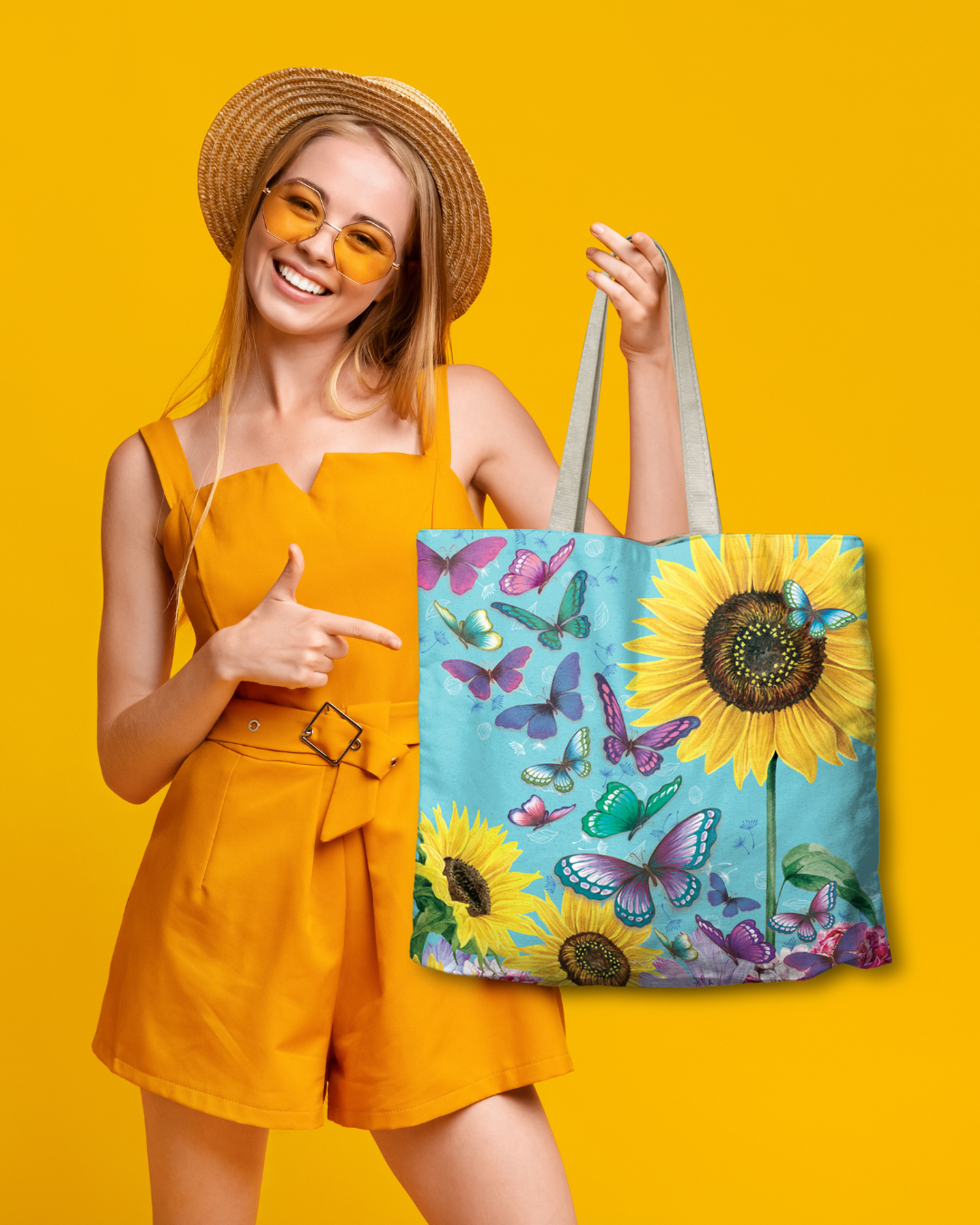 Shopping Bag - Sunny Butterflies
