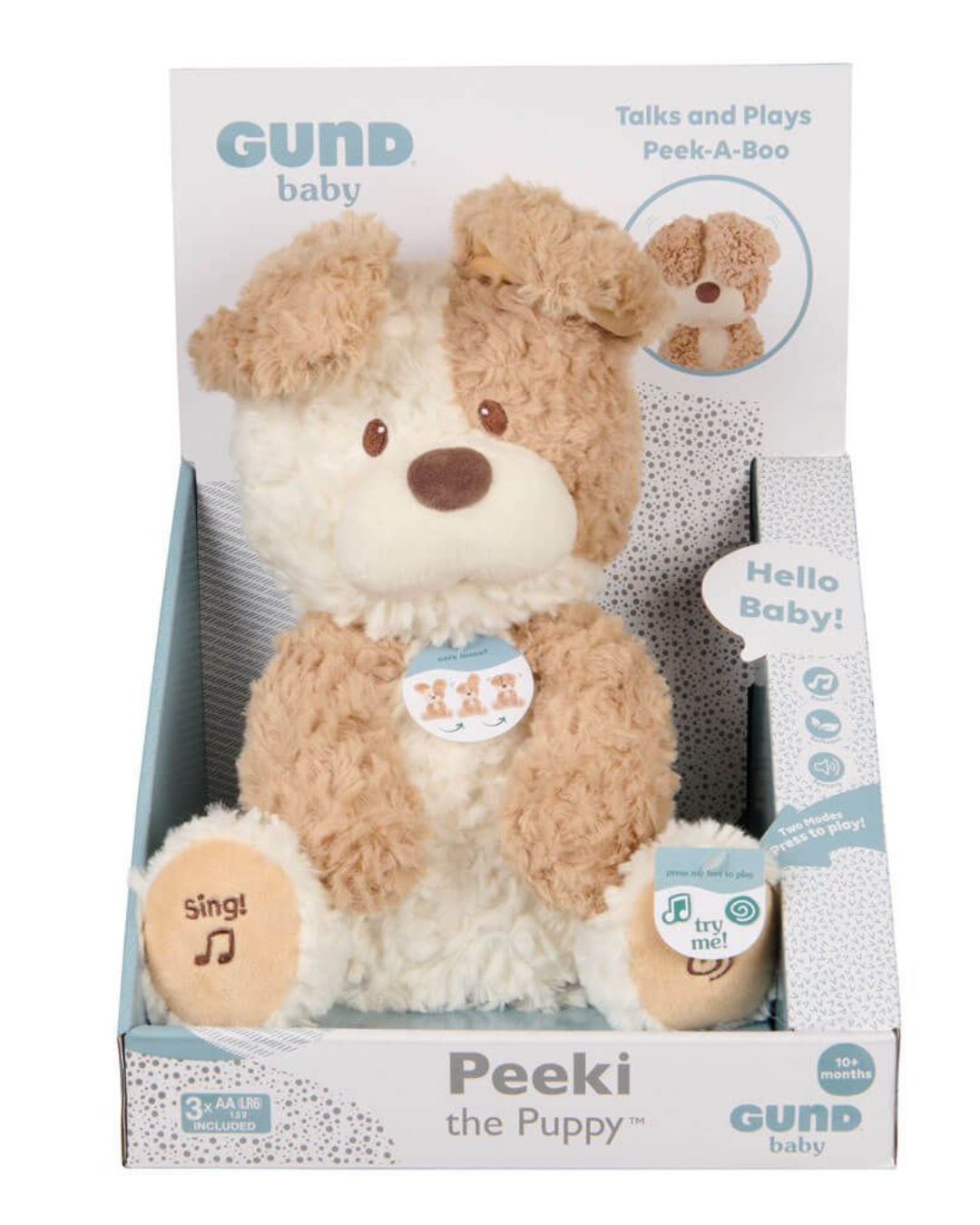 Animated Peeki The Puppy Plush Toy