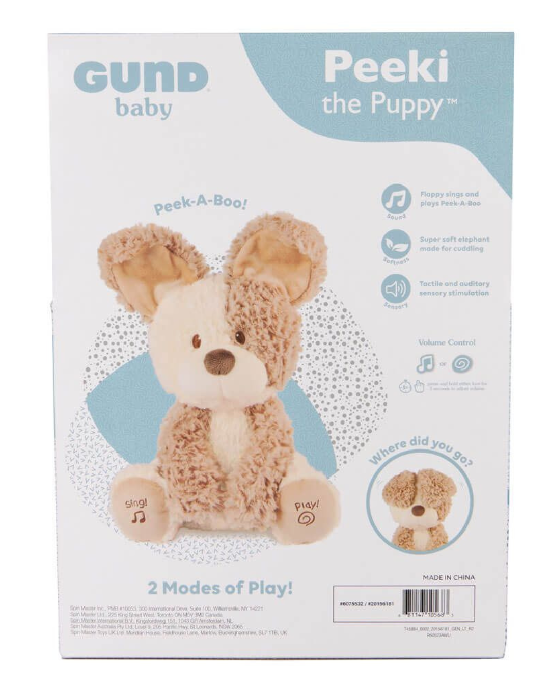 Animated Peeki The Puppy Plush Toy