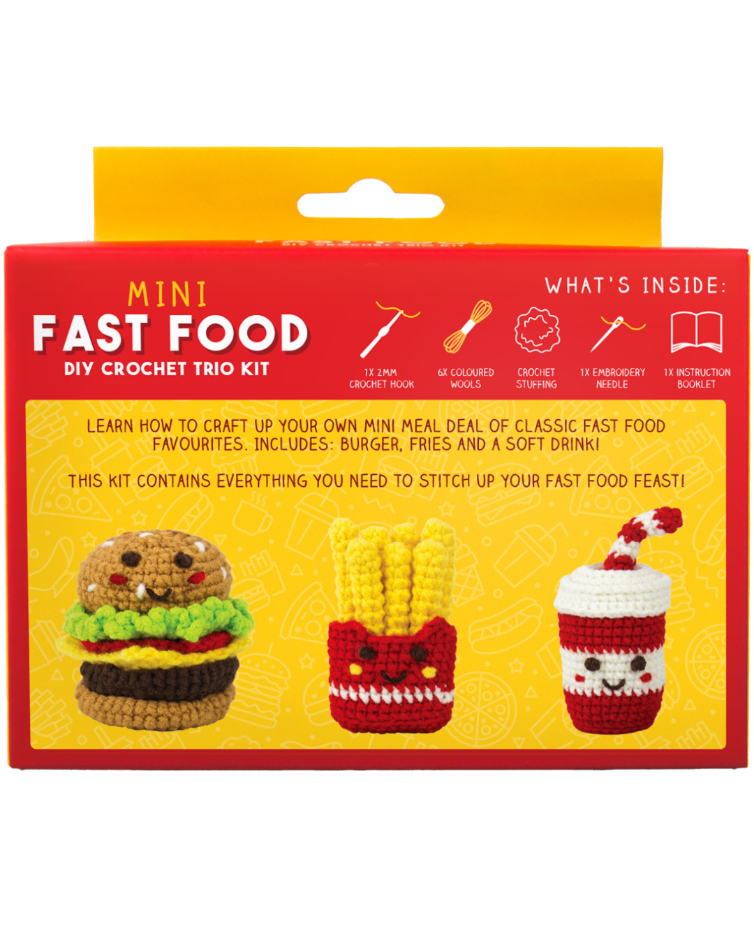 Pocket Crochet Mini Fast Food Kit