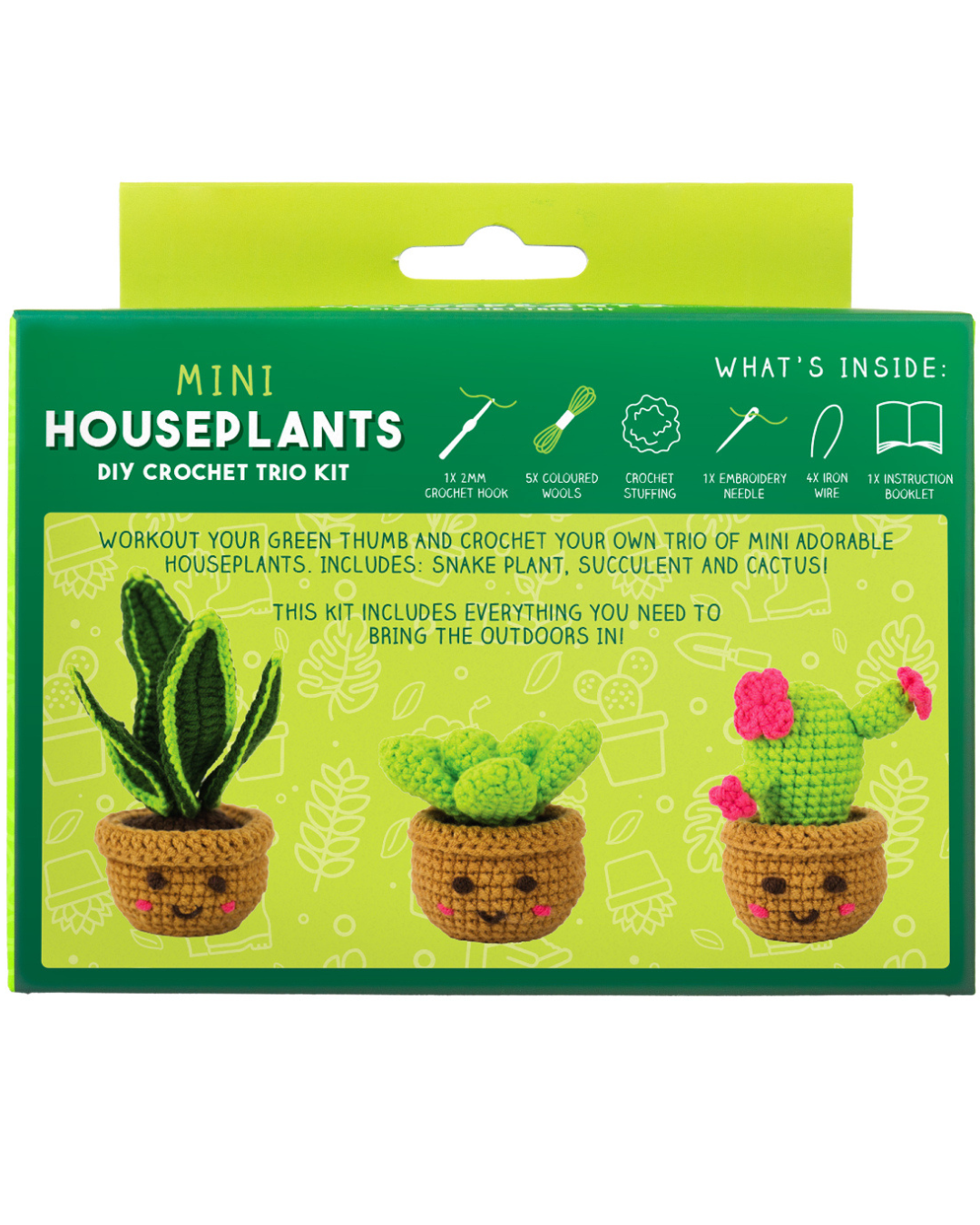 Pocket Crochet Mini House Plants Kit