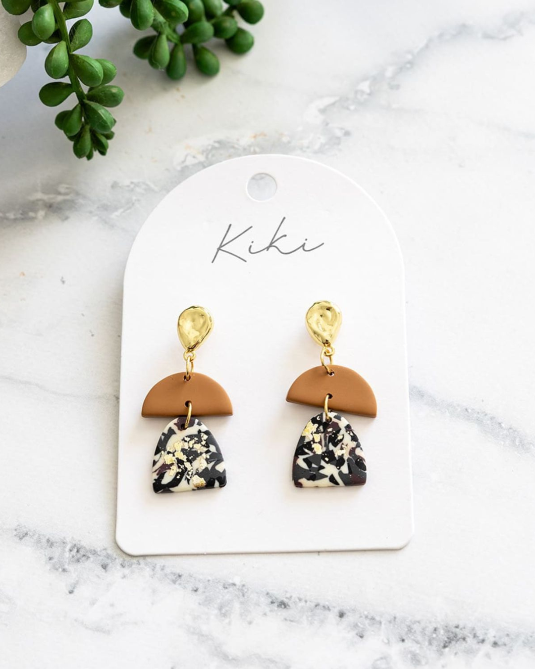 Gold Foil Glitz Earrings
