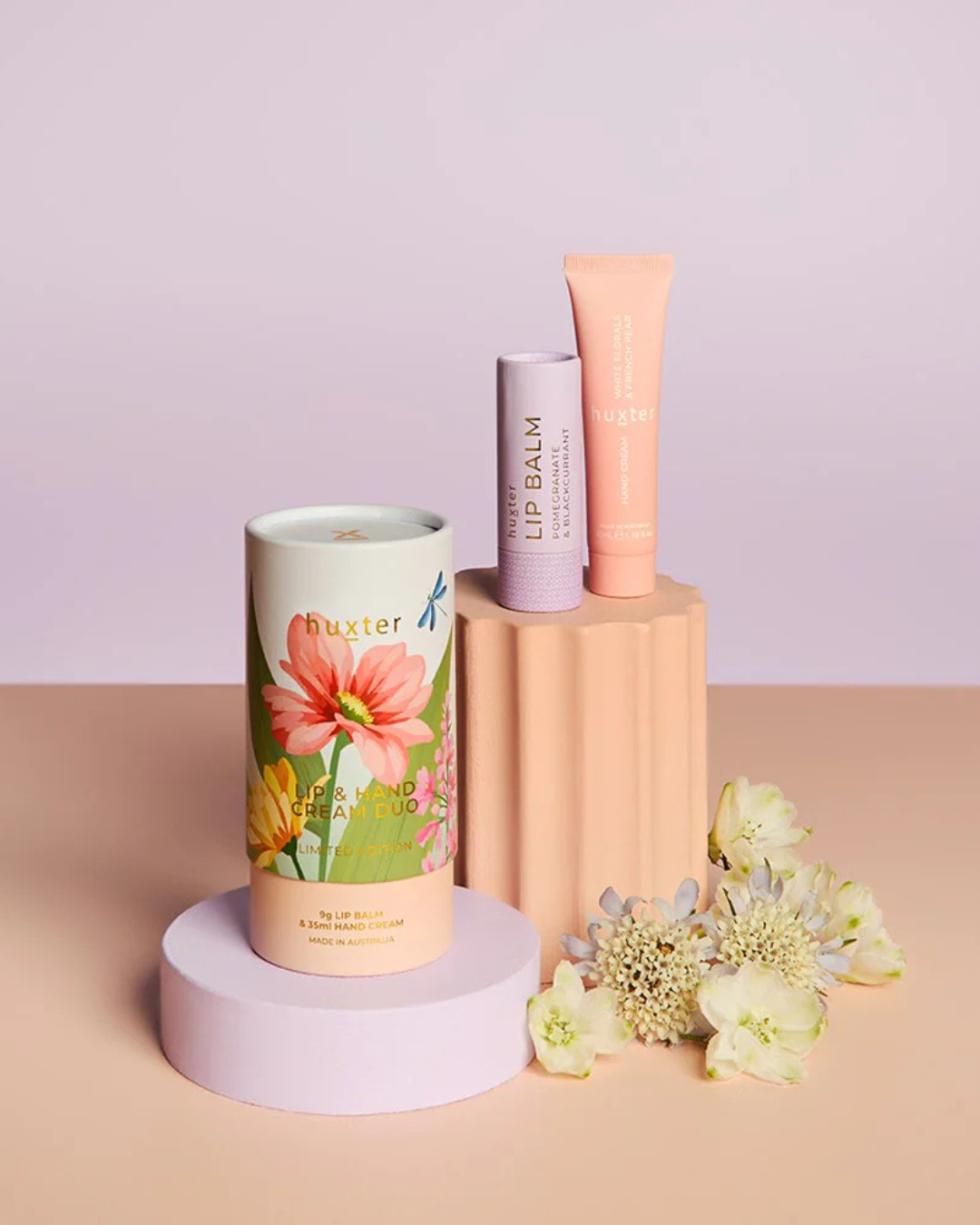 Lip & Hand Cream Duo - White Florals & French Pear