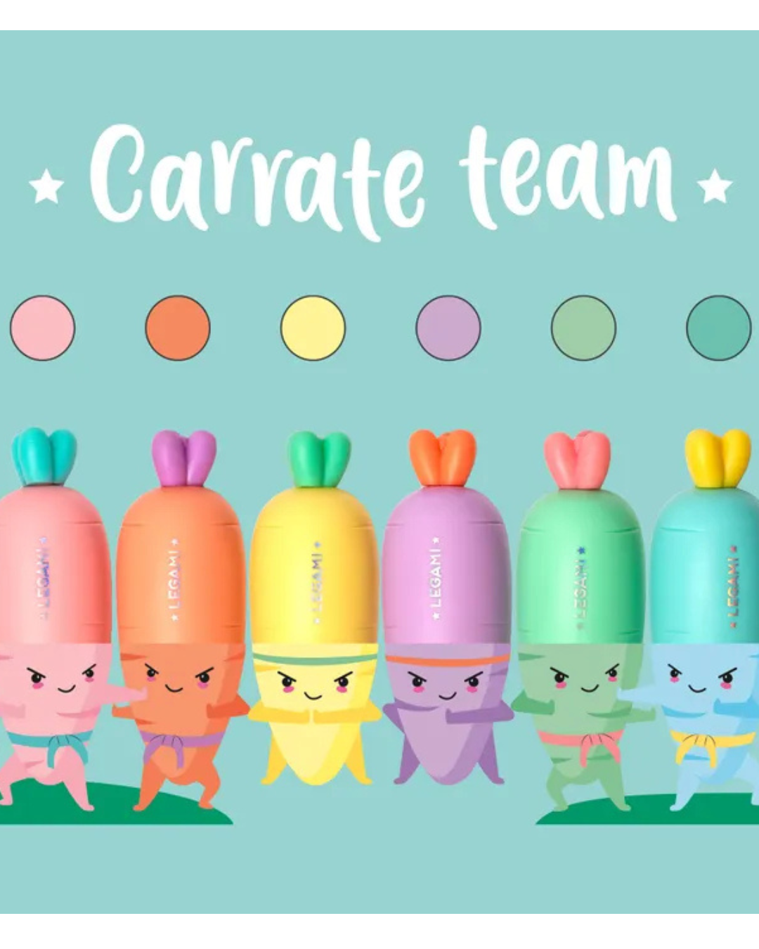 Set of 6 Mini Highlighters – Carrate Team
